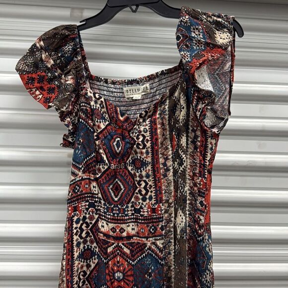 IDYLLWIND WOMEN'S BETHANY FLUTTER SLEEVE MIDI DRESS - Picture 3 of 6